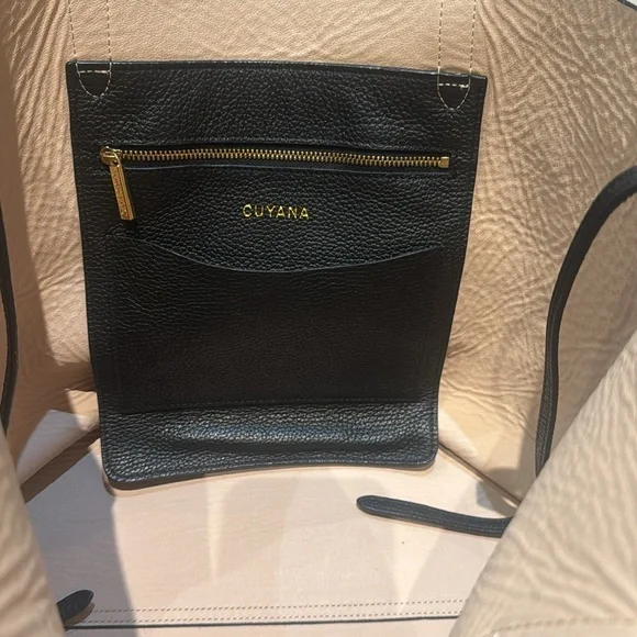Cuyana Structured Black Leather Tote Bag - Like New! - Picture 8 of 16